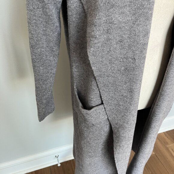 OneTwelfth Gray Shawl Collared Cardigan L - Picture 6 of 6